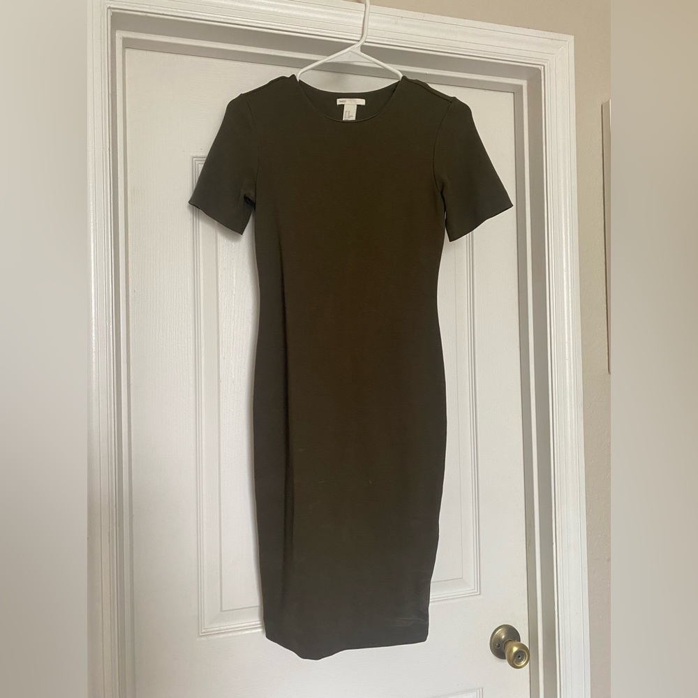 H&M Fitted Dress - Olive